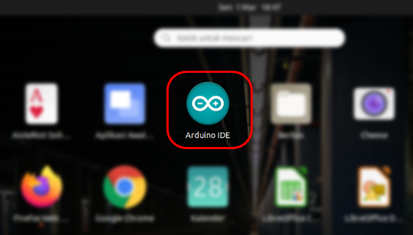 Arduino IDE on Menu Launcher