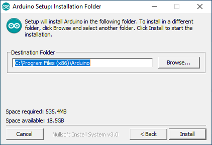 Arduino IDE install process on Windows